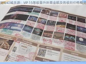 揭秘幻城手游：VIP 15等级晋升所需金额及各级别价格概览