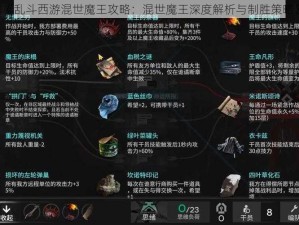 《乱斗西游混世魔王攻略：混世魔王深度解析与制胜策略》