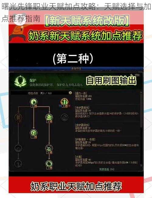 曙光先锋职业天赋加点攻略：天赋选择与加点推荐指南