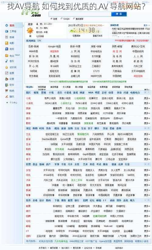 找AV导航 如何找到优质的 AV 导航网站？