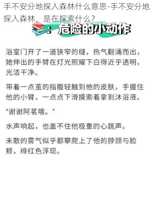 手不安分地探入森林什么意思-手不安分地探入森林，是在探索什么？