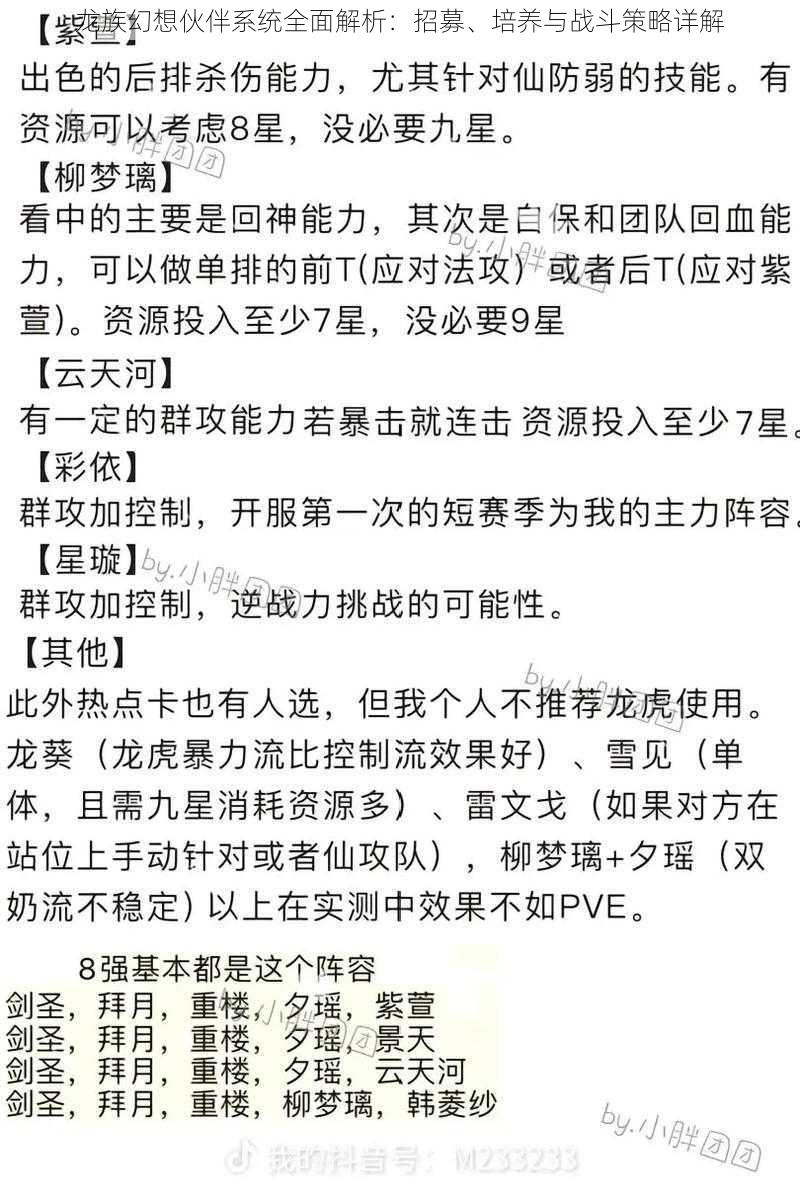 龙族幻想伙伴系统全面解析：招募、培养与战斗策略详解