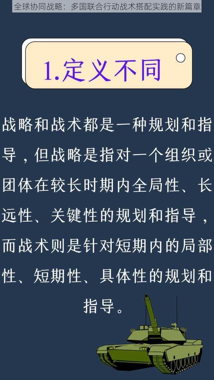 全球协同战略：多国联合行动战术搭配实践的新篇章