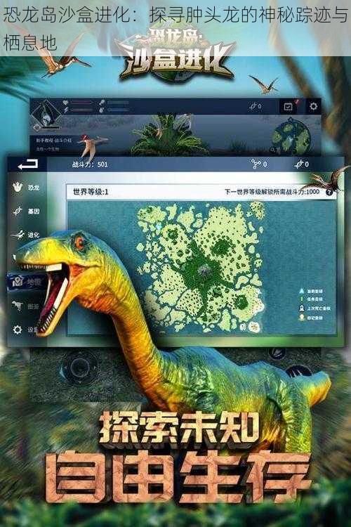 恐龙岛沙盒进化：探寻肿头龙的神秘踪迹与栖息地