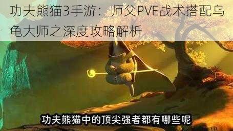 功夫熊猫3手游：师父PVE战术搭配乌龟大师之深度攻略解析