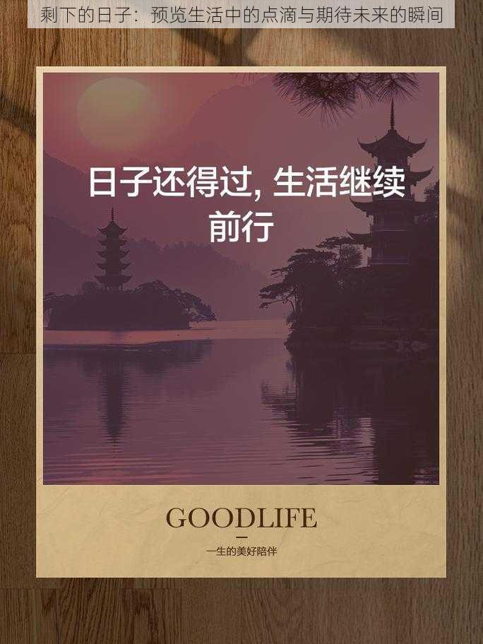 剩下的日子：预览生活中的点滴与期待未来的瞬间