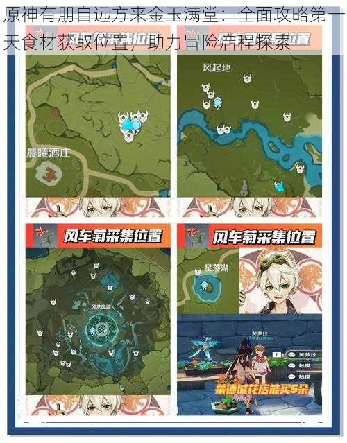 原神有朋自远方来金玉满堂:全面攻略第一天食材获取位置,助力冒险启程探索