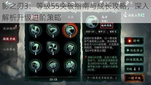 影之刃3：等级55突破指南与成长攻略，深入解析升级进阶策略